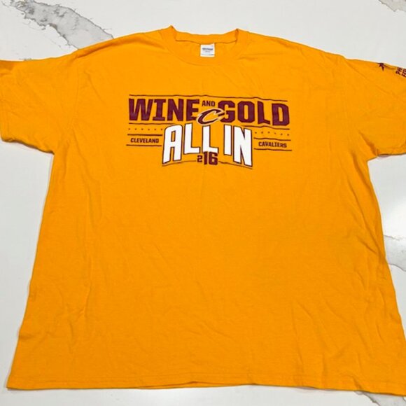 Cleveland Cavaliers Wine & Gold All In 216 Tee Shirt SGA NBA Size XL - Picture 2 of 5